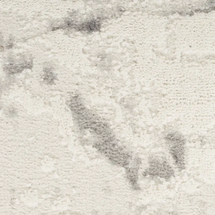 5' X 7' Ivory Gray and Brown Abstract Non Skid Area Rug