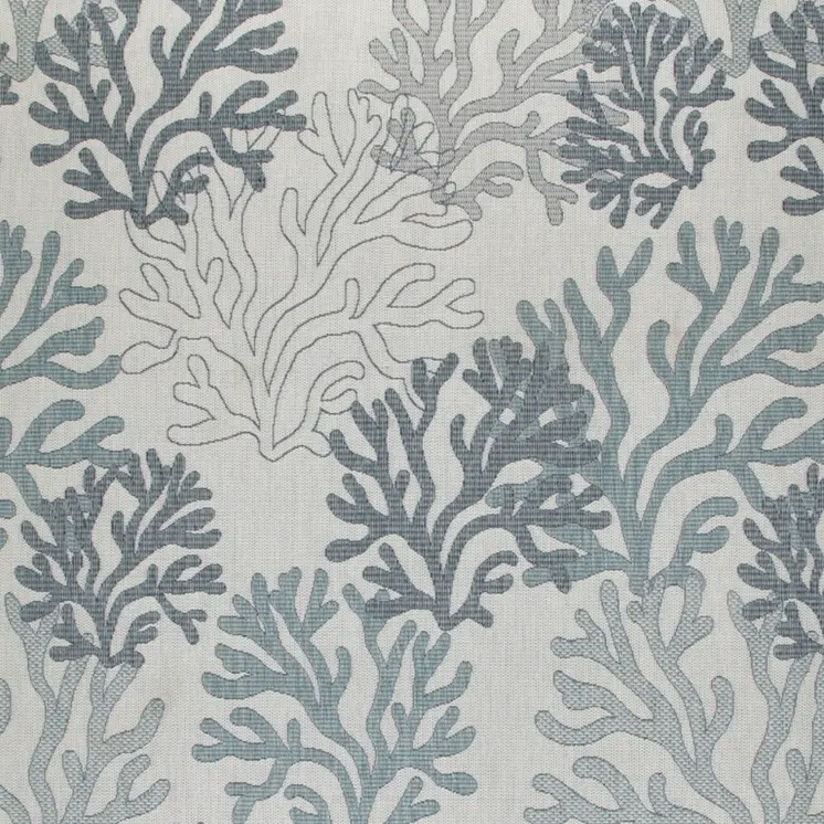 8' X 10' Navy Blue Sky Blue And Ivory Nautical Indoor Outdoor Area Rug
