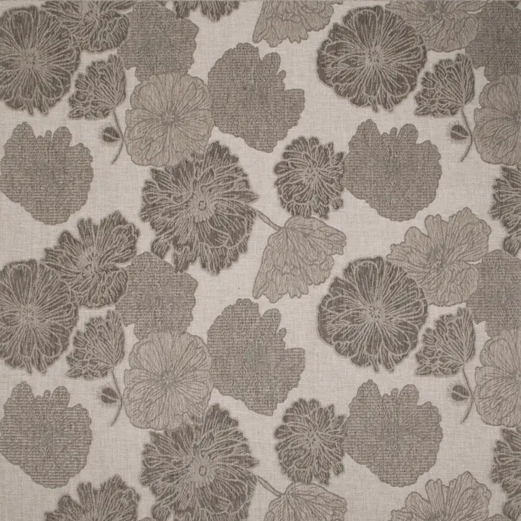 8' X 10' Taupe And Ivory Floral Indoor Outdoor Area Rug