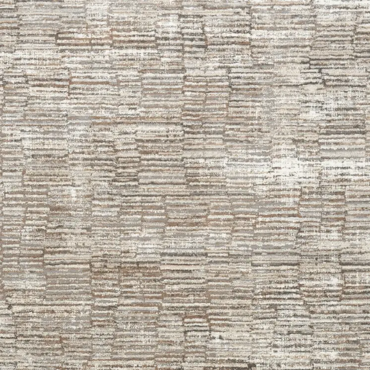 5' X 7' Brown and Ivory Abstract Non Skid Area Rug