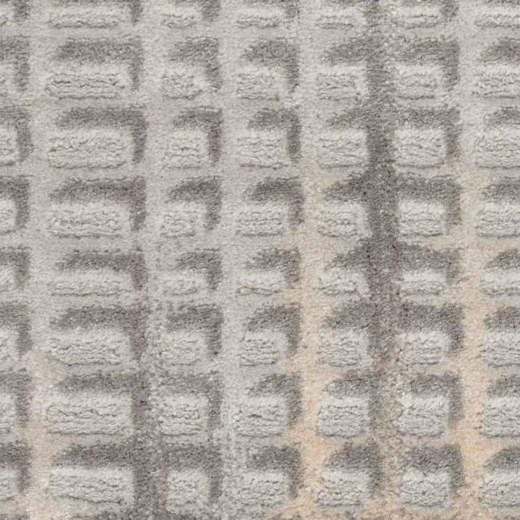 5' X 7' Beige And Gray Abstract Indoor Outdoor Area Rug