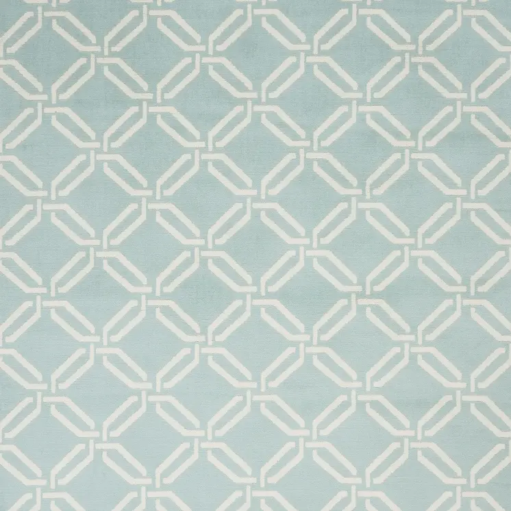 6' X 9' Beige and Green Trellis Non Skid Area Rug