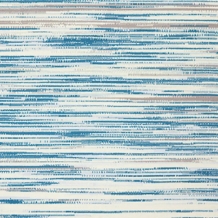6' X 9' Ivory Blue and Gray Abstract Non Skid Area Rug