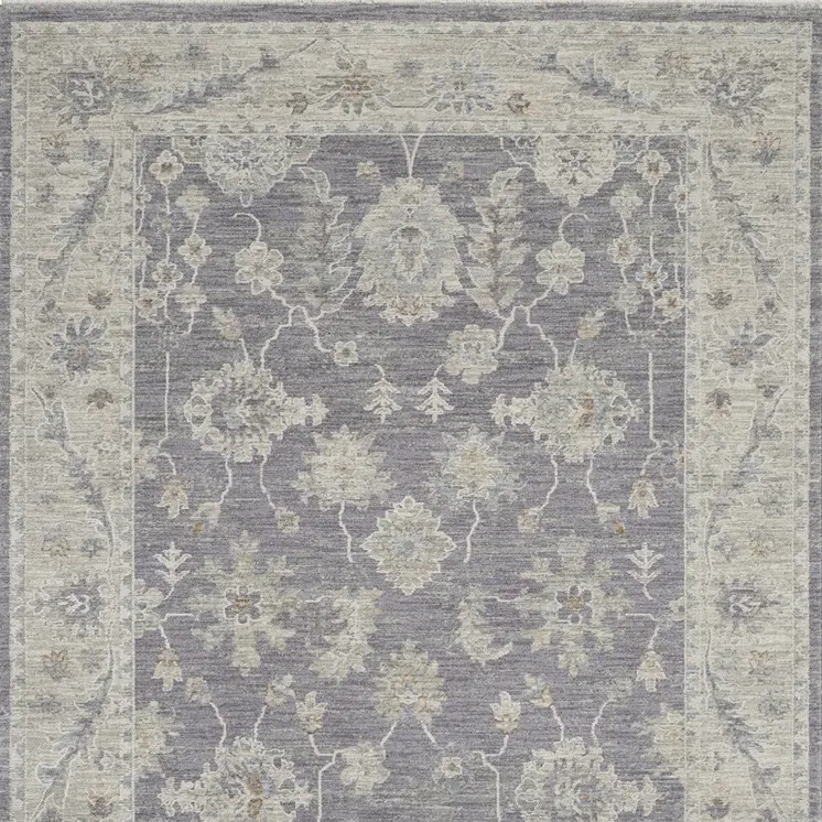4' X 6' Pink and Ivory Floral Power Loom Area Rug