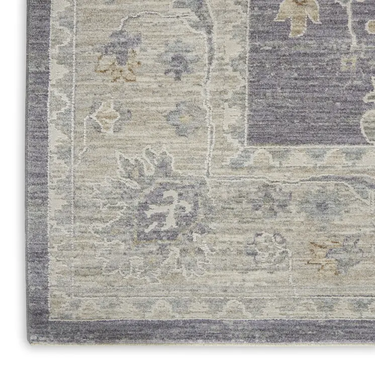4' X 6' Pink and Ivory Floral Power Loom Area Rug