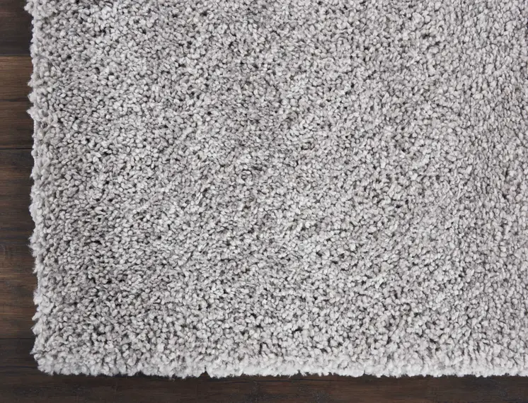 3' X 4' Gray Shag Distressed Area Rug