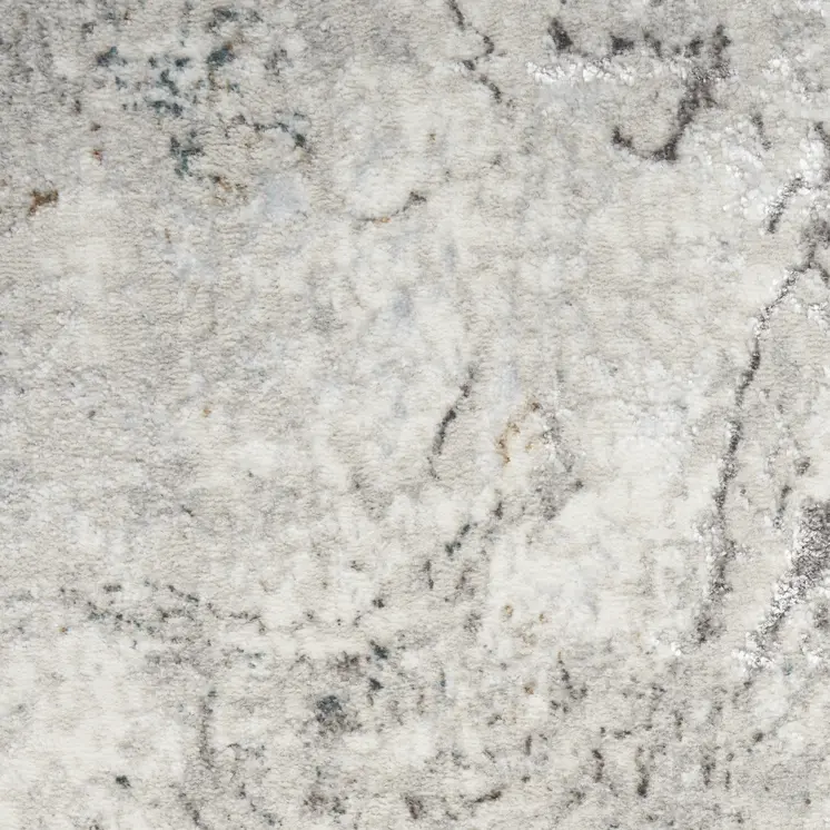 8' X 10' Ivory Gray and Brown Abstract Non Skid Area Rug