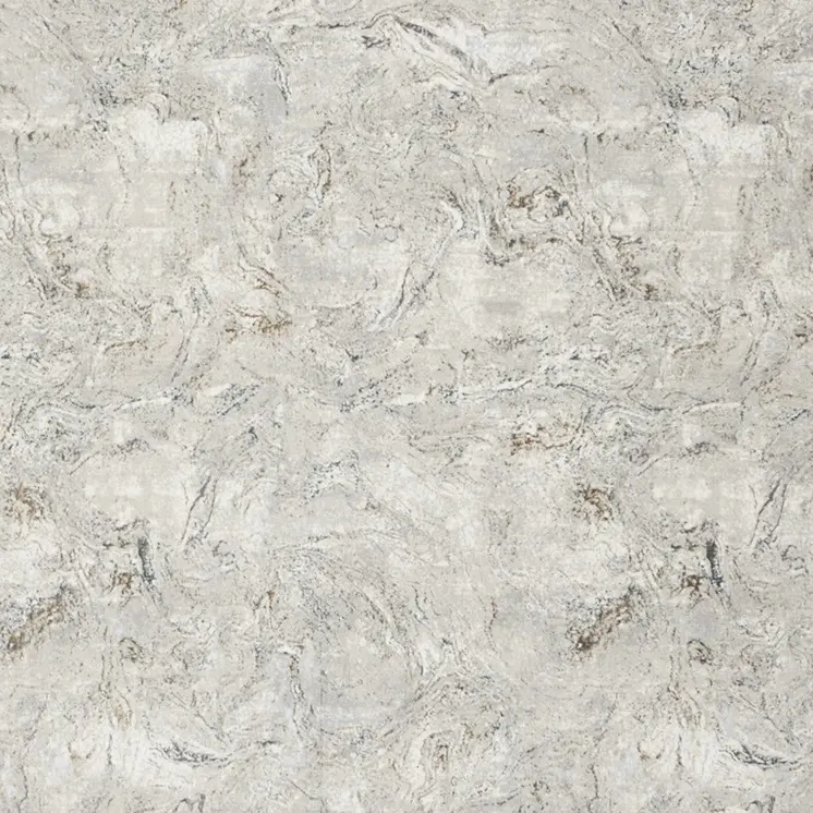 8' X 10' Ivory Gray and Brown Abstract Non Skid Area Rug