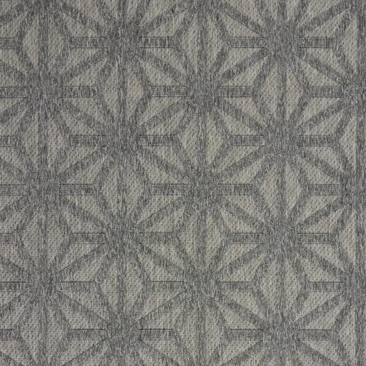 5' X 7' Dark Gray And Light Gray Geometric Indoor Outdoor Area Rug