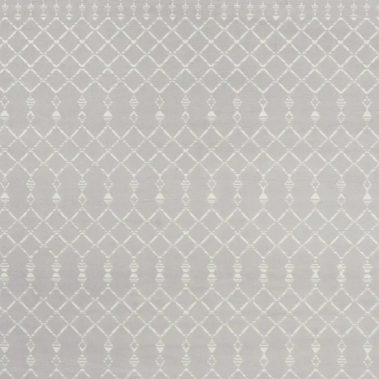 7' X 10' Gray and Ivory Moroccan Distressed Non Skid Area Rug