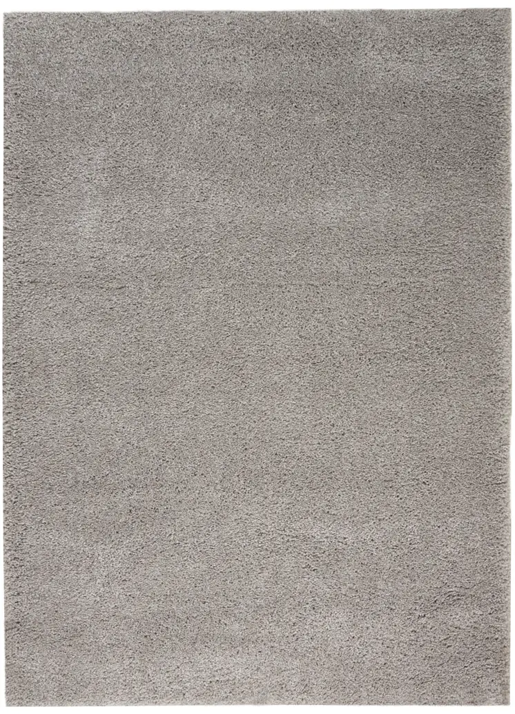 5' X 7' Gray Shag Non Skid Area Rug