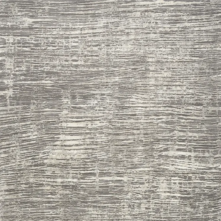 6' X 9' Ivory and Gray Abstract Non Skid Area Rug