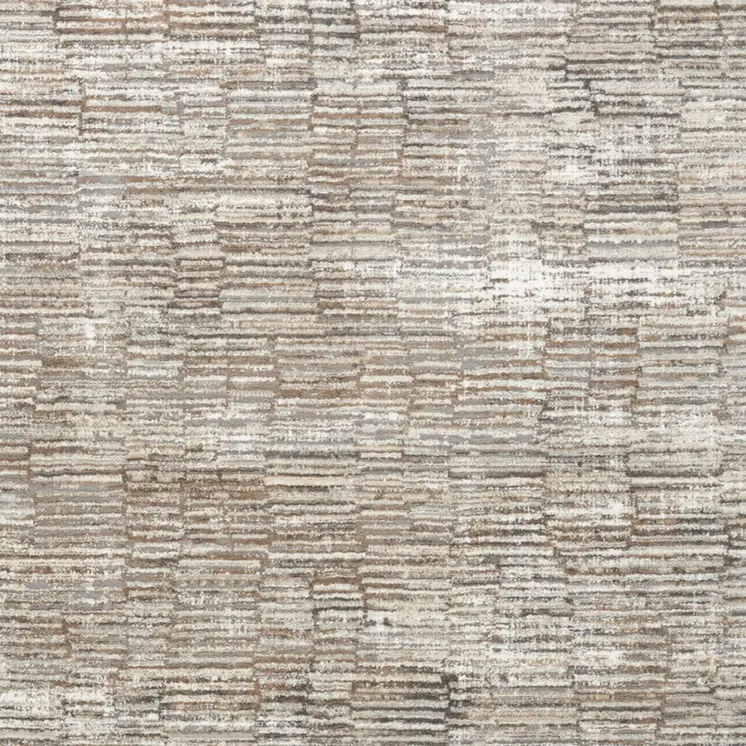 6' X 9' Brown and Ivory Abstract Non Skid Area Rug