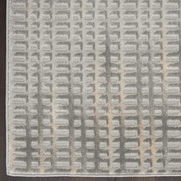 8' X 10' Gray And Beige Indoor Outdoor Area Rug