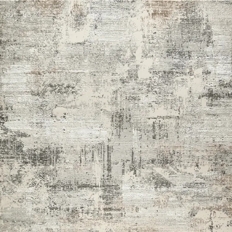 8' X 10' Beige and Gray Abstract Non Skid Area Rug