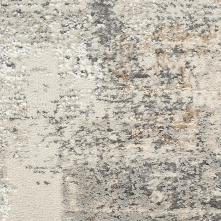 8' X 10' Beige and Gray Abstract Non Skid Area Rug