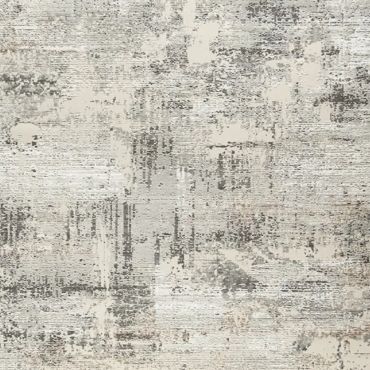 8' X 10' Beige and Gray Abstract Non Skid Area Rug