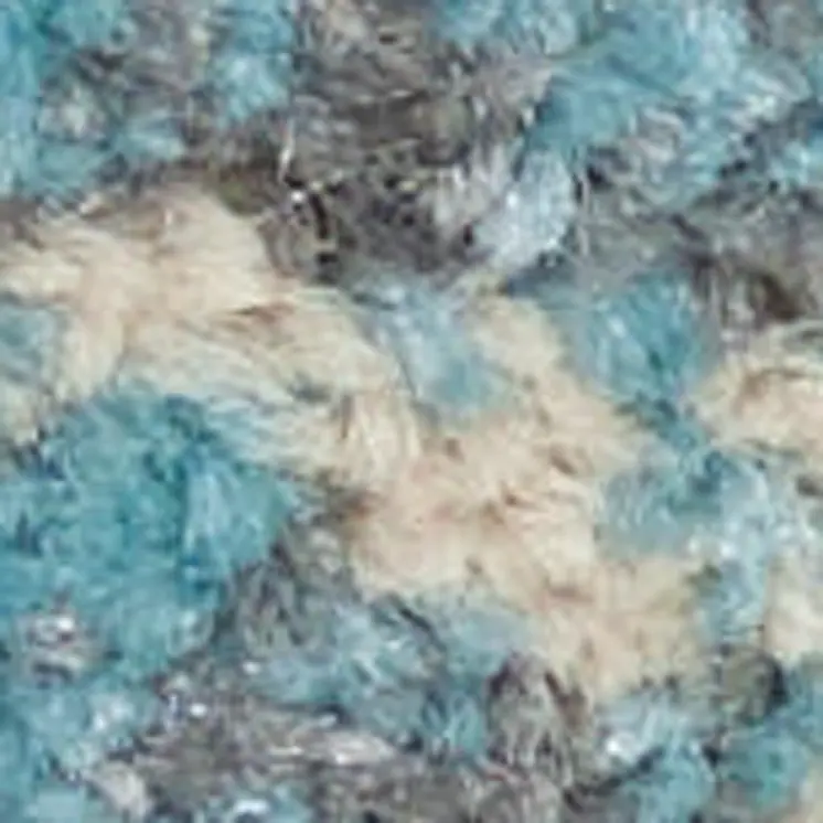 5' X 7' Beige Gray And Blue Tropical Floral Area Rug