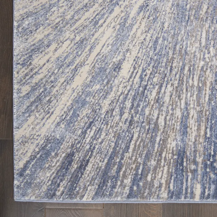 4' X 6' Ivory Gray and Orange Floral Distressed Non Skid Area Rug