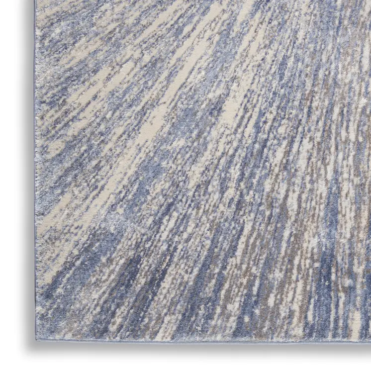 4' X 6' Ivory Gray and Orange Floral Distressed Non Skid Area Rug
