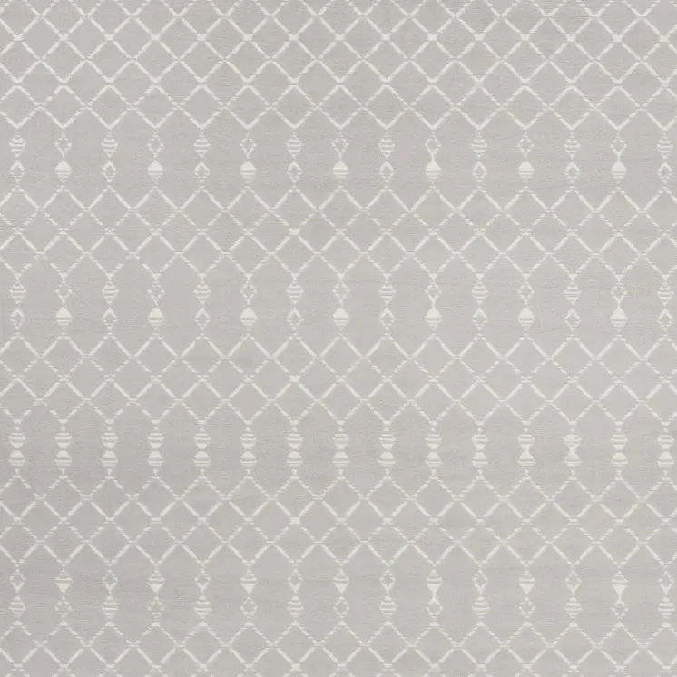 8' X 10' Gray and Ivory Moroccan Distressed Non Skid Area Rug