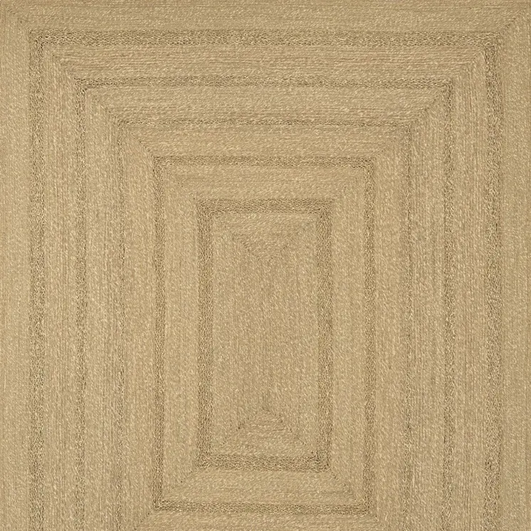 8' X 10' Natural And Brown Handmade Indoor Outdoor Area Rug