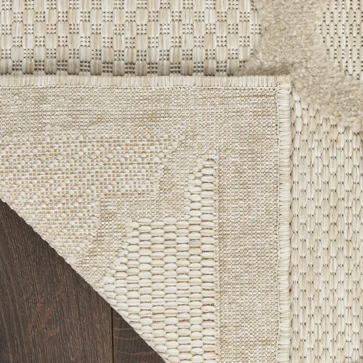 8' X 10' Cream And Beige Trellis Indoor Outdoor Area Rug