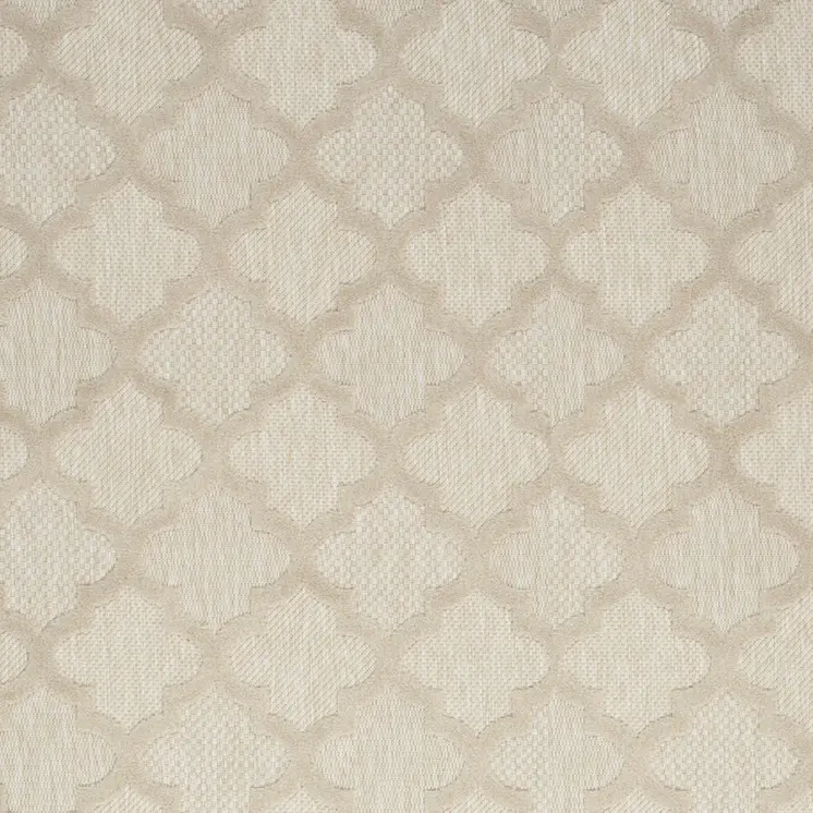 8' X 10' Cream And Beige Trellis Indoor Outdoor Area Rug