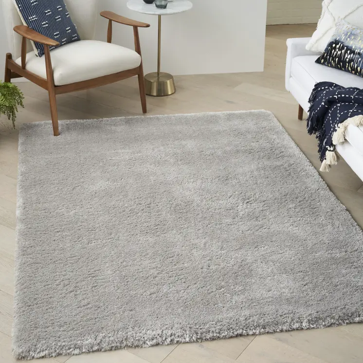 5' X 7' Gray Shag Area Rug