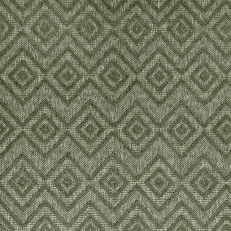 8' X 10' Dark Green And Light Green Geometric Indoor Outdoor Area Rug