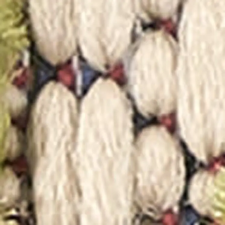 8' Cream and Gray Abstract Distressed Runner Rug