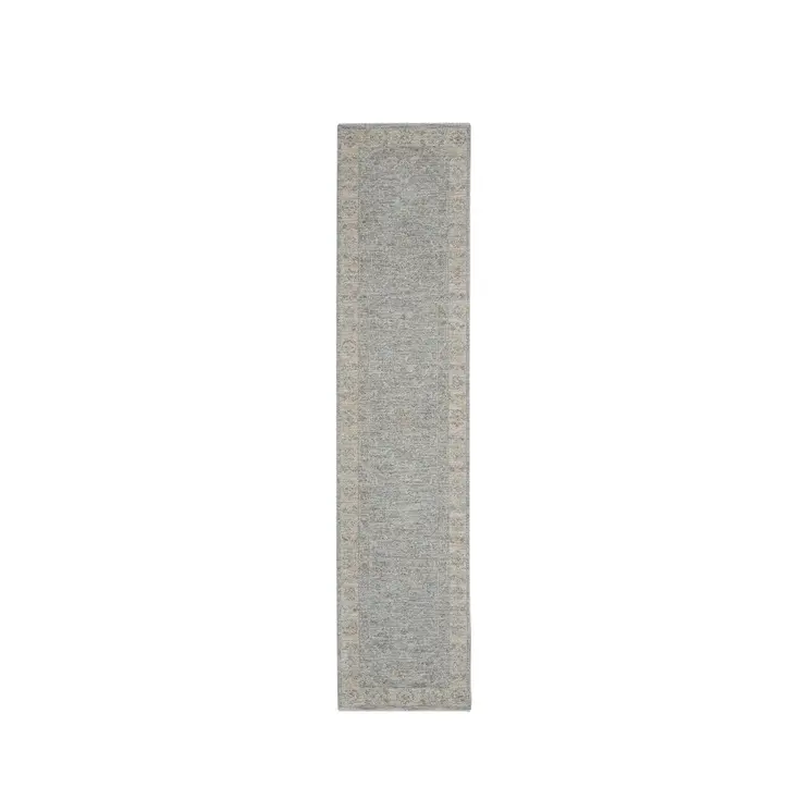10' Blue Floral Runner Rug
