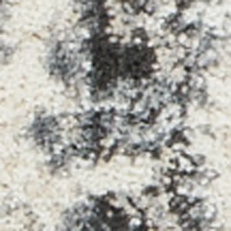 8' Cream and Gray Floral Distressed Runner Rug