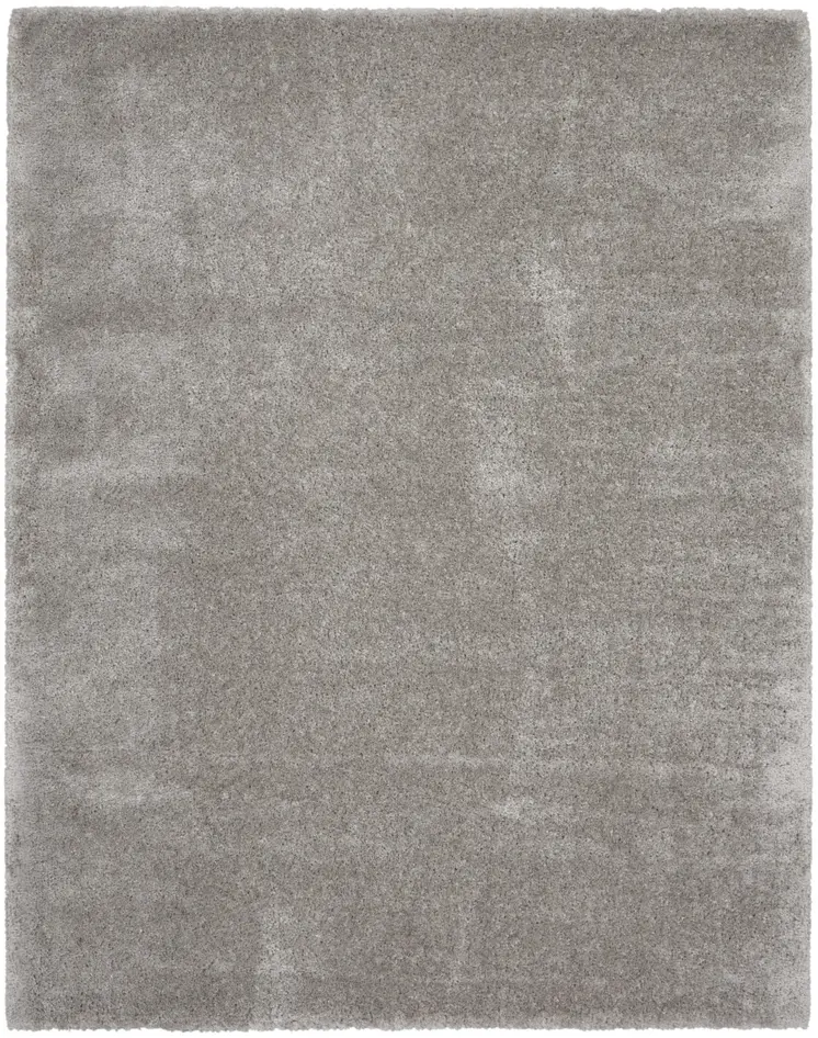 7' X 9' Gray Shag Area Rug