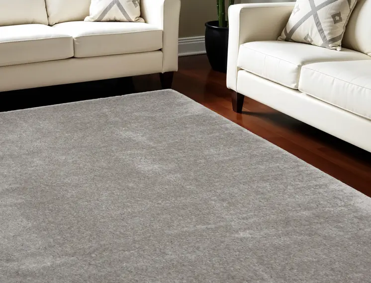 7' X 9' Gray Shag Area Rug
