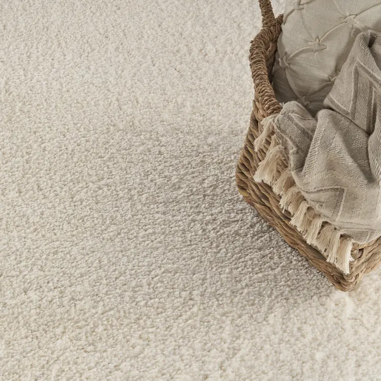 7' X 9' Ivory Shag Area Rug