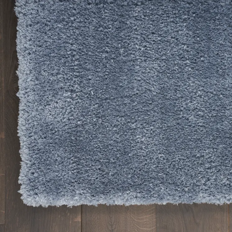 8' X 10' Blue Shag Area Rug
