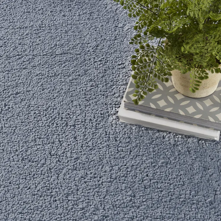 8' X 10' Blue Shag Area Rug
