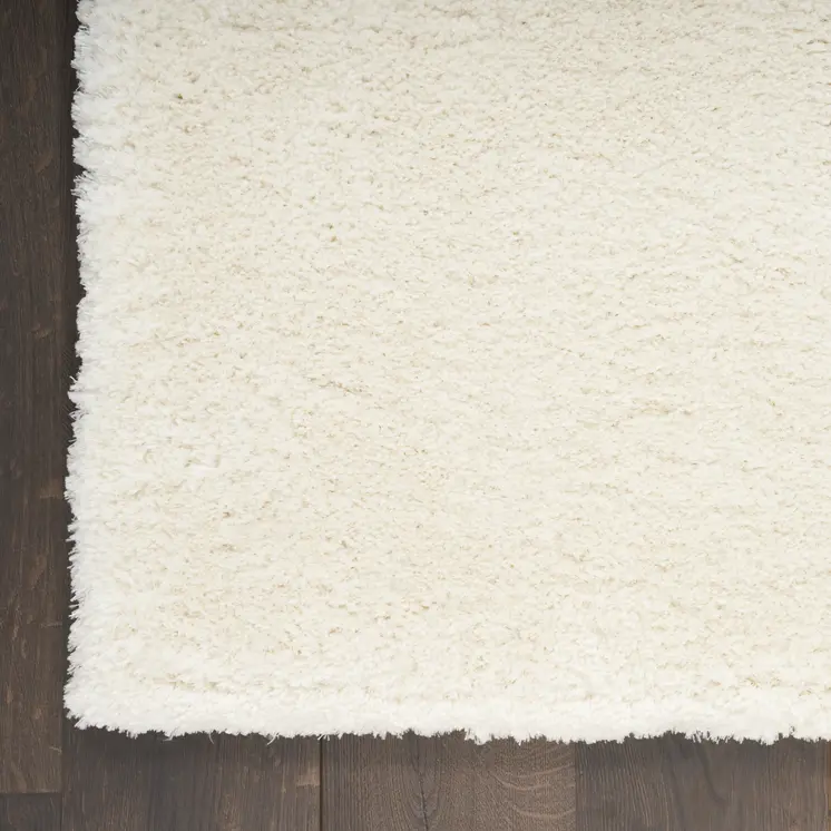 8' X 10' Ivory Shag Area Rug