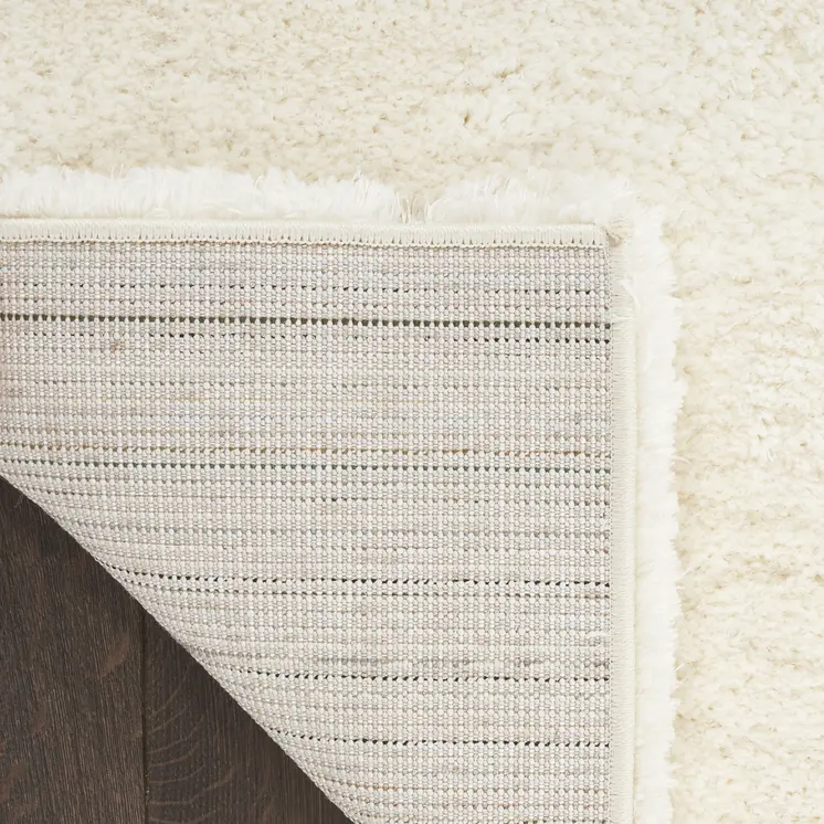 8' X 10' Ivory Shag Area Rug