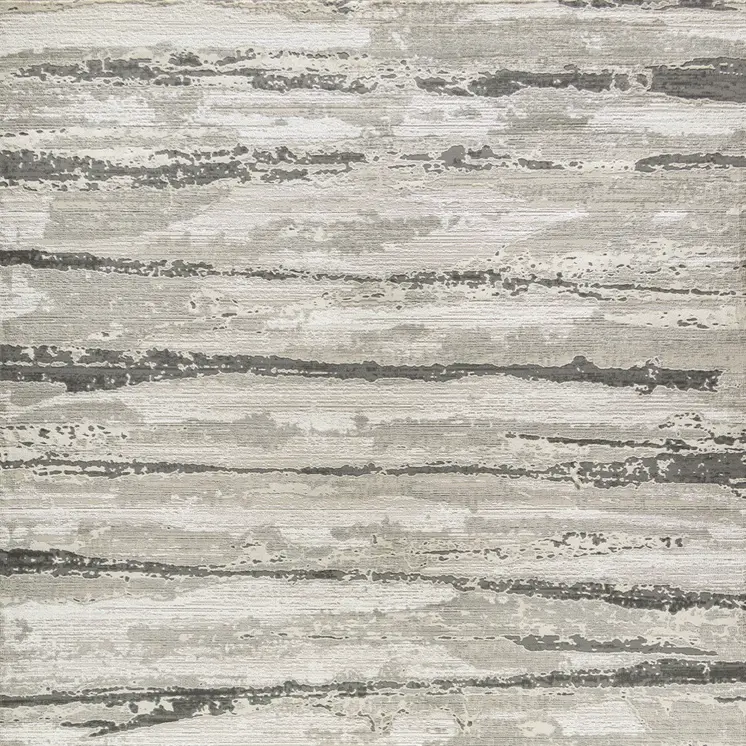 9' X 12' Beige Ivory and Gray Abstract Non Skid Area Rug