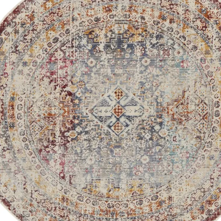 9' X 12' Ivory Black and Gray Abstract Non Skid Area Rug