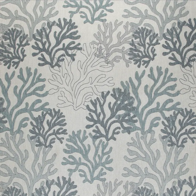 9' X 12' Blue And Ivory Nautical Indoor Outdoor Area Rug