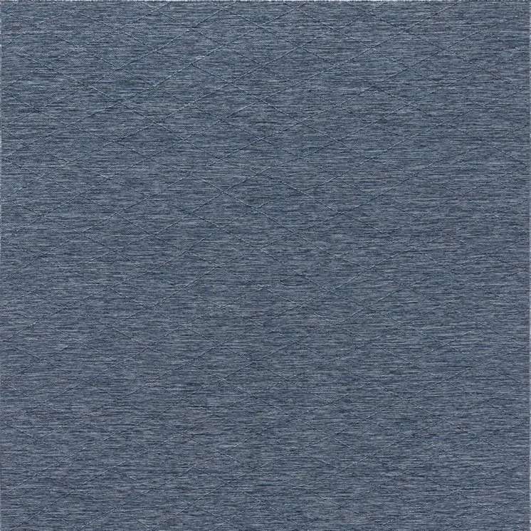 8' X 10' Navy Blue And Ivory Geometric Indoor Outdoor Area Rug