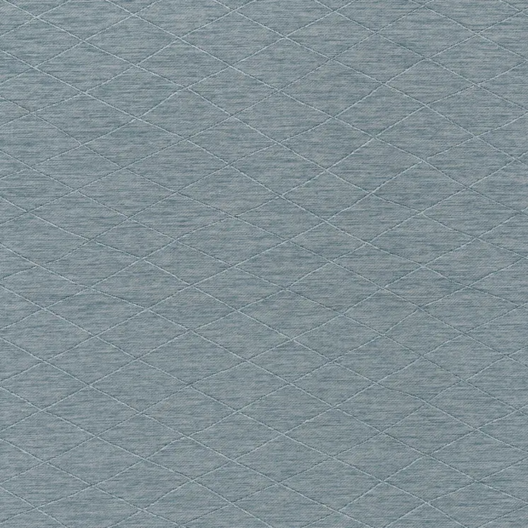 9' X 12' Aqua And Ivory Geometric Indoor Outdoor Area Rug
