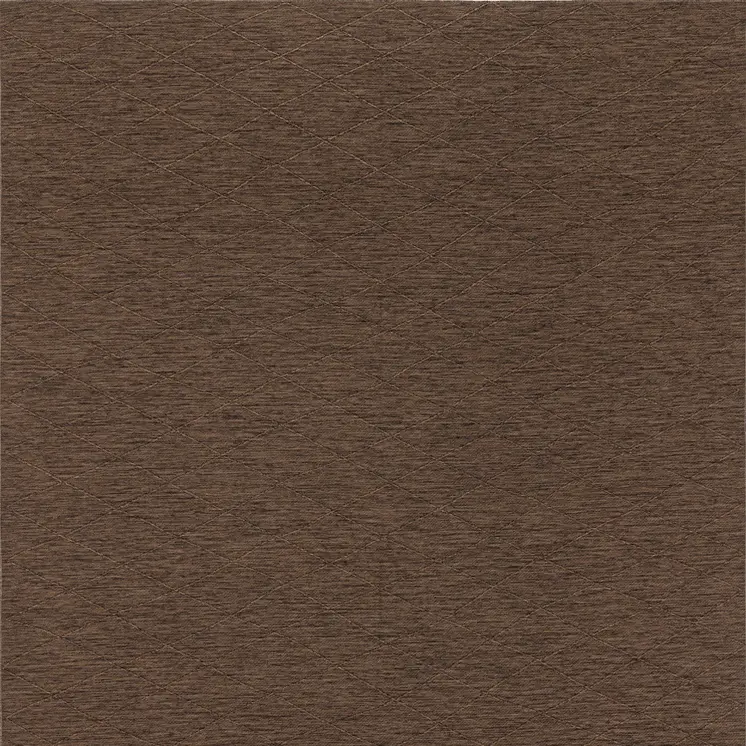9' X 12' Dark Brown And Brown Geometric Indoor Outdoor Area Rug