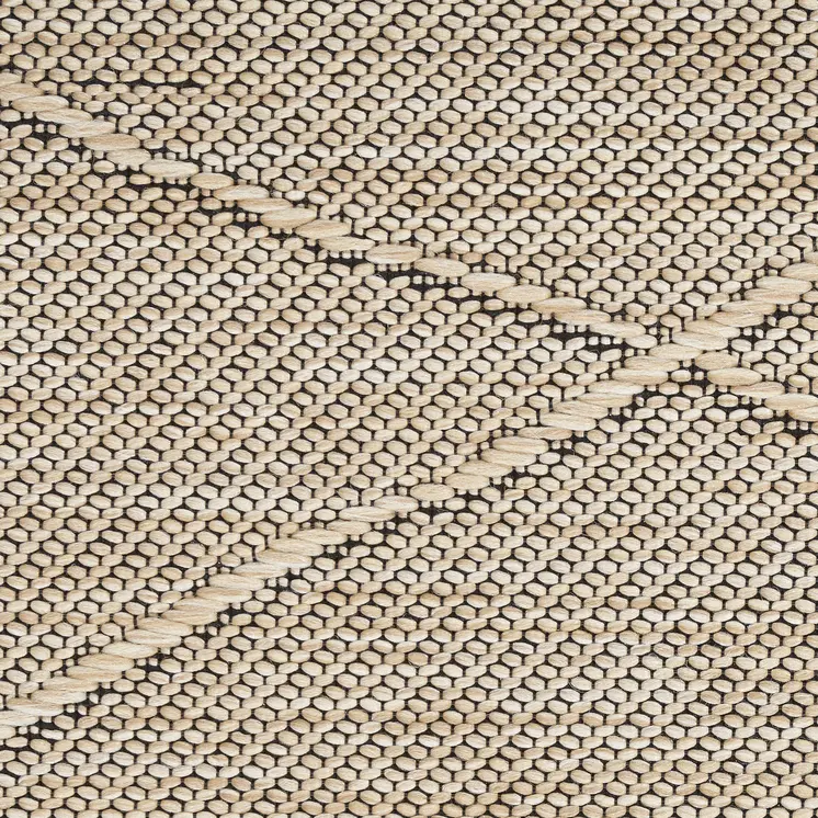 10' X 14' Natural And Light Brown Geometric Indoor Outdoor Area Rug