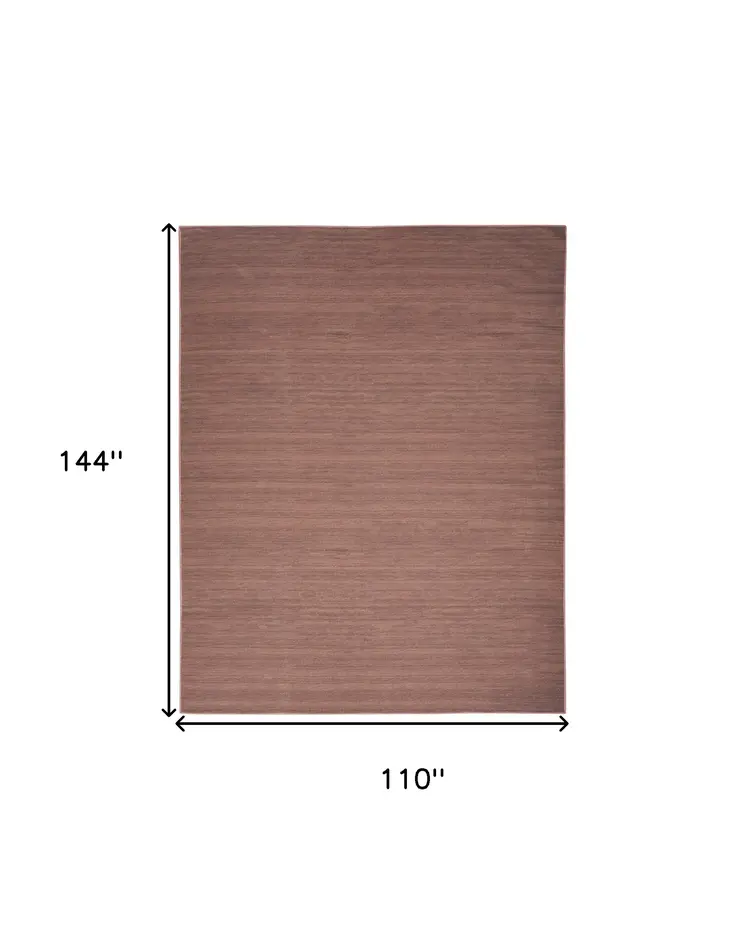 9' X 12' Brown Abstract Washable Area Rug