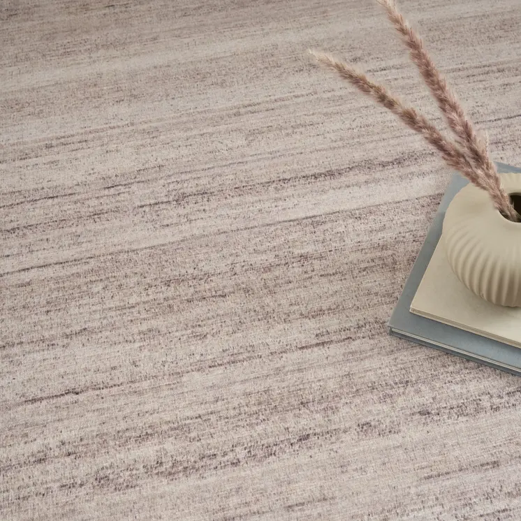 9' X 12' Ivory and Light Brown Abstract Washable Area Rug