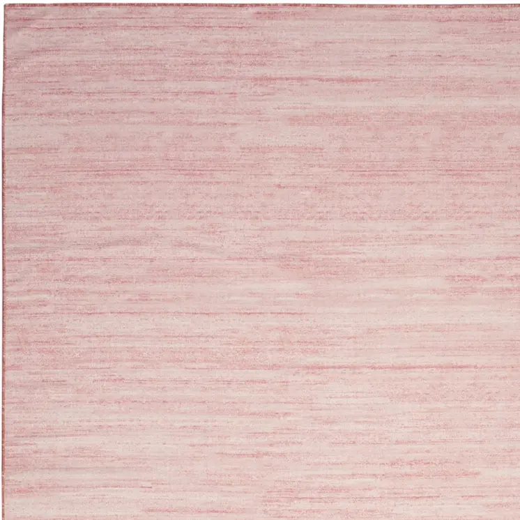 9' X 12' Pink Abstract Washable Area Rug